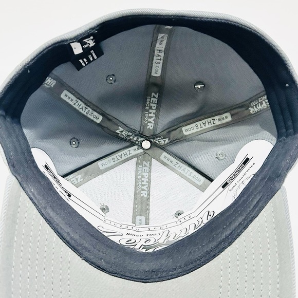 Zephyr Arizona Wildcats‎ Script Patch Hat Cap Stretch Flex Large Gray NCAA - Picture 5 of 5